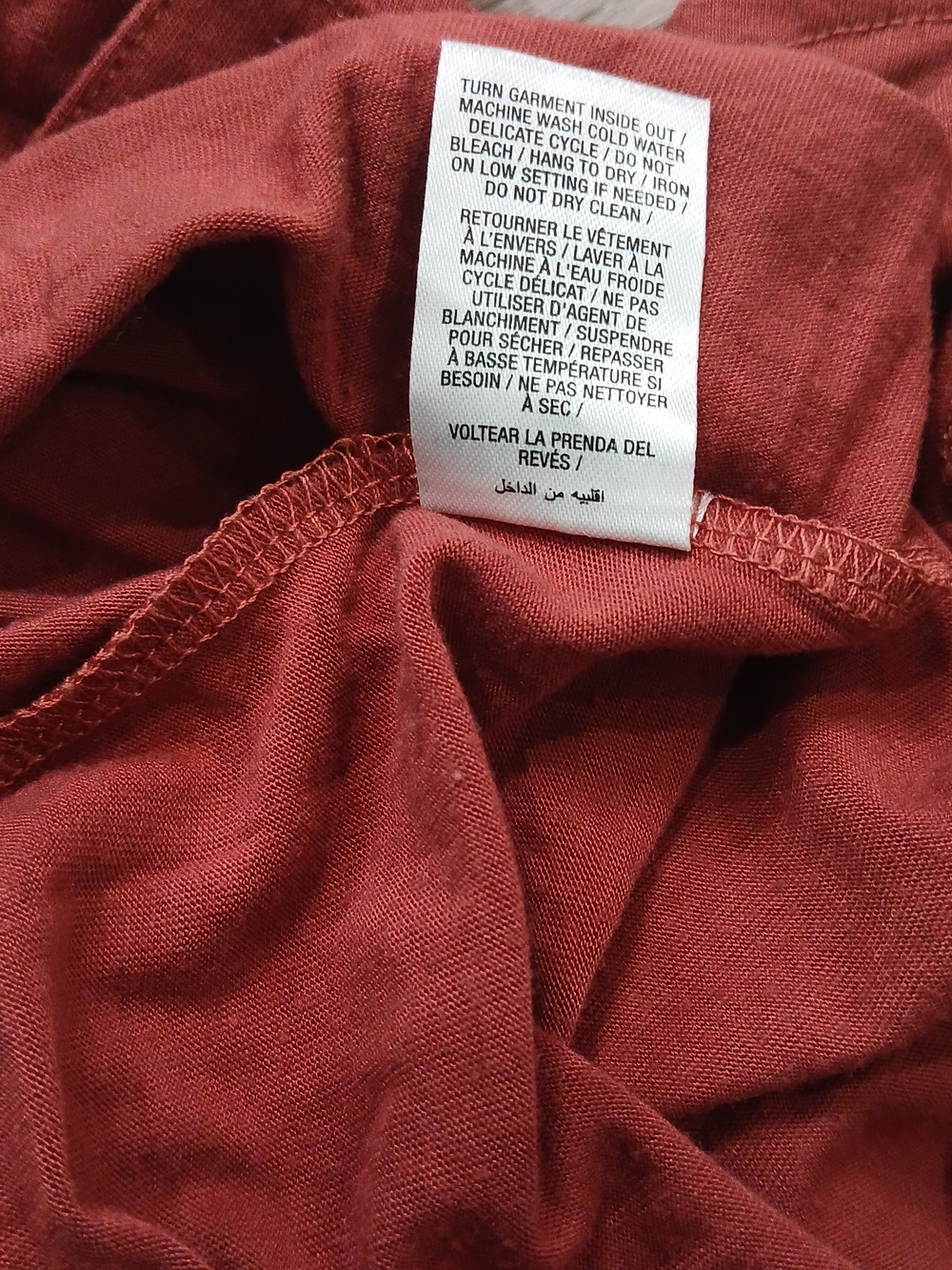 Ardene Sleeveless Blouse Medium Rust Zip Front Pocket Tank Top Casual Summer - Picture 8 of 8